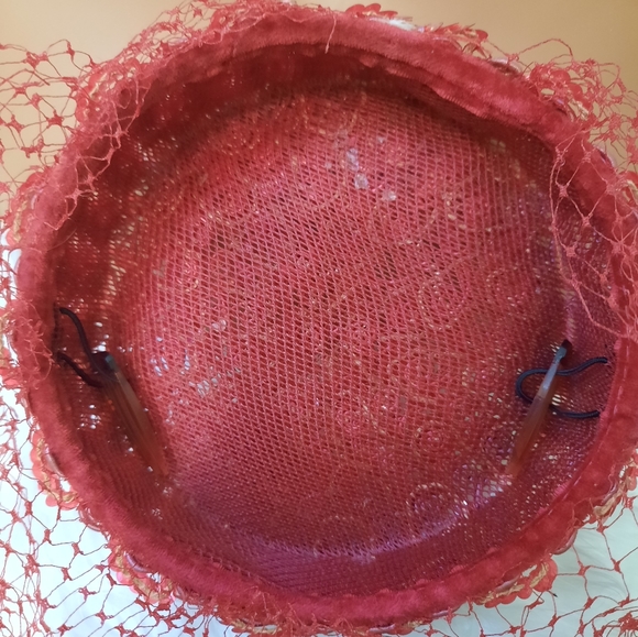 Rare vintage ladies netted sequined hat cap - Picture 3 of 6